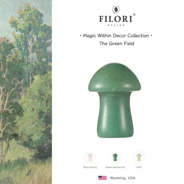 The Green Field Crystal Mushrooms