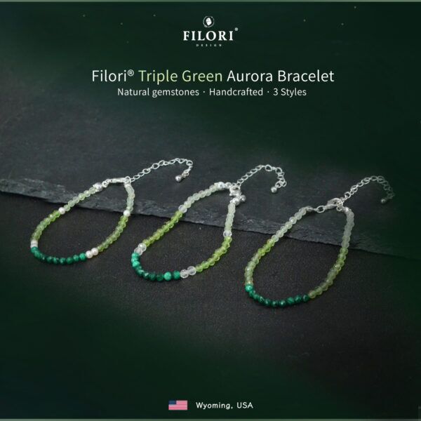 Aurora bracelet- Triple Green