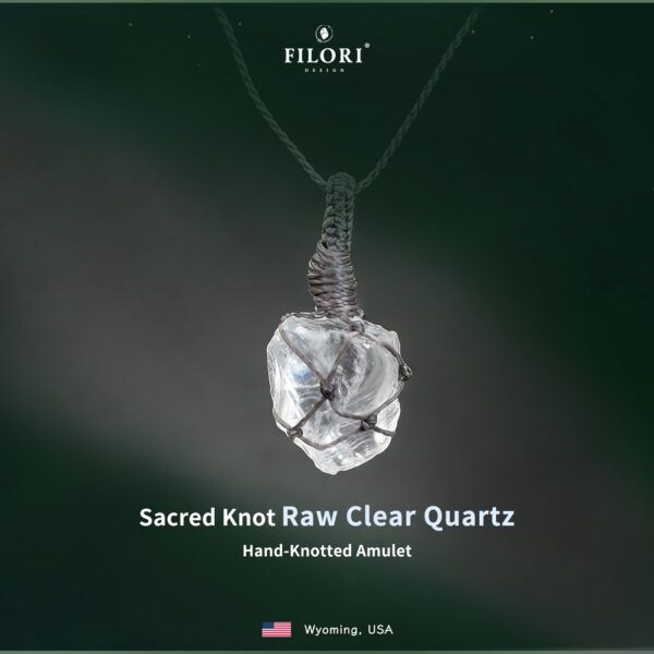 Sacred Knot Pendant Necklaces · Natural Clear Quartz