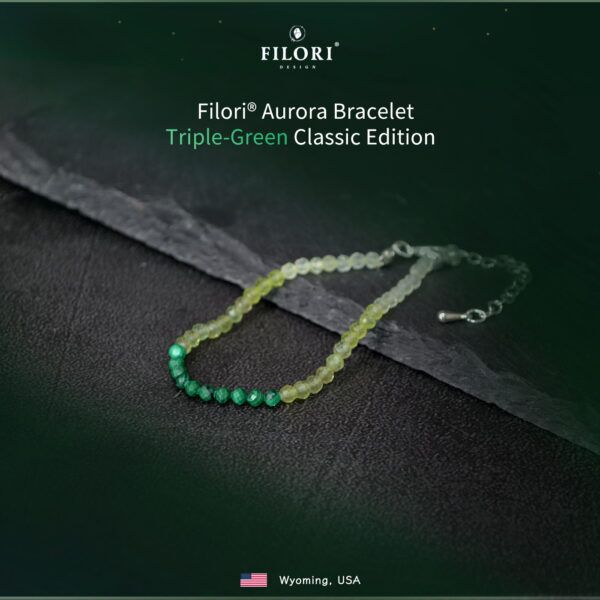 Aurora bracelet- Triple Green Classic Edtion