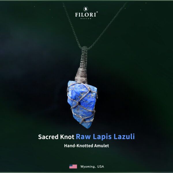 Sacred Knot Pendant Necklaces · Natural Lapis Lazuli