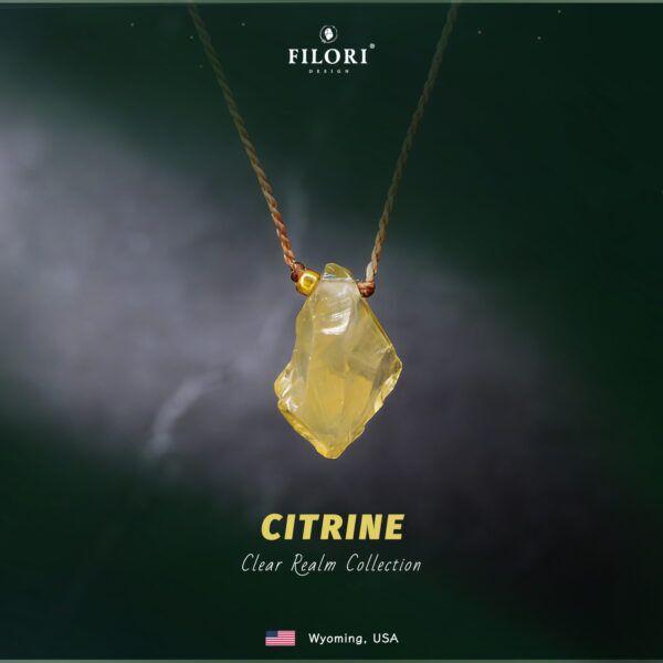 Clear Realm Necklace · Natural Citrine