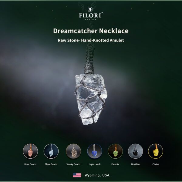 Dreamcatcher Natural Crystal Necklaces