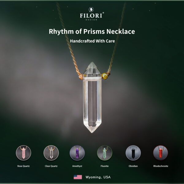 Hexagonal Prism Crystal Pendant