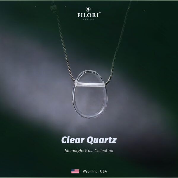 Moonlight Kiss Necklace – Natural Clear Quartz